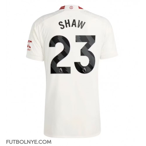 Camiseta Manchester United Luke Shaw #23 Tercera Equipación 2023-24 manga corta